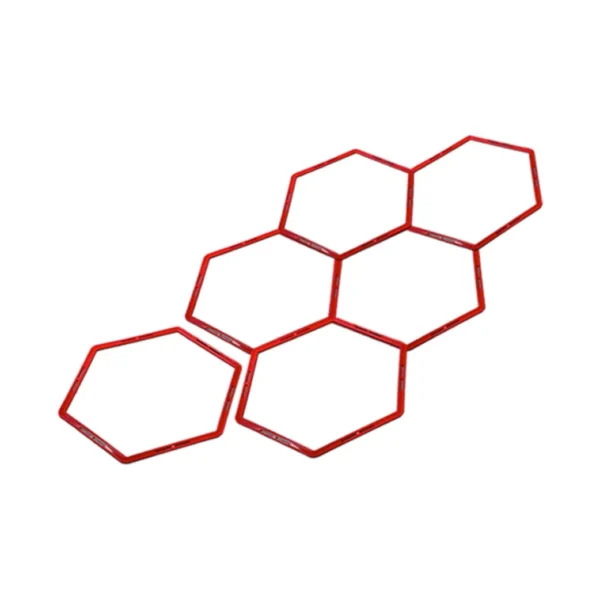 Hexagon-Hoop-Set-Red Hexagon Hoop Set